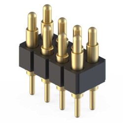 8 Position Spring Piston Connector Through Hole - Mill-Max Manufacturing Corp.