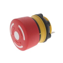 Emergency Stop Switch SPST-NC Panel Mount, Front - EAO