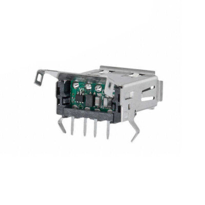 USB-A (USB TYPE-A) USB 2.0 Receptacle Connector 4 Position Through Hole, Right Angle - 1