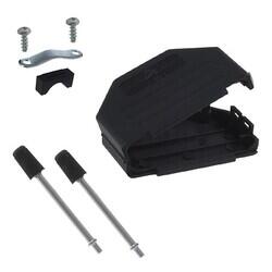 25 Position Hinged Backshell Connector Black 180° Unshielded - Amphenol ICC (FCI)