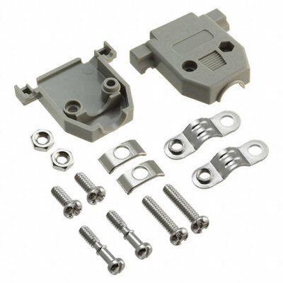 15 Position Two Piece Backshell Connector Gray 180° Unshielded - 1