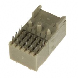 8 Connector Receptacle, Female Blade Sockets Board Edge, Through Hole, Right Angle Natural Blade Power - Amphenol ICC (FCI)