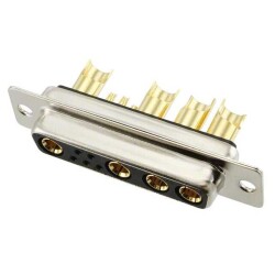 9 (5 + 4 Power) Position D-Sub, Combo Receptacle, Female Sockets Connector - NorComp Inc.