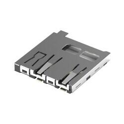 9 (8 + 1) Position Card Connector Secure Digital - microSD™ Surface Mount, Right Angle Gold - Würth Elektronik