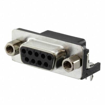 9 Position D-Sub Receptacle, Female Sockets Connector - 1