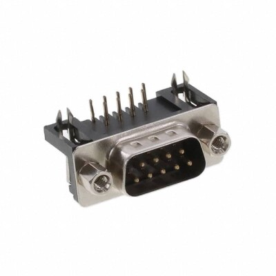9 Position D-Sub Plug, Male Pins Connector - 1