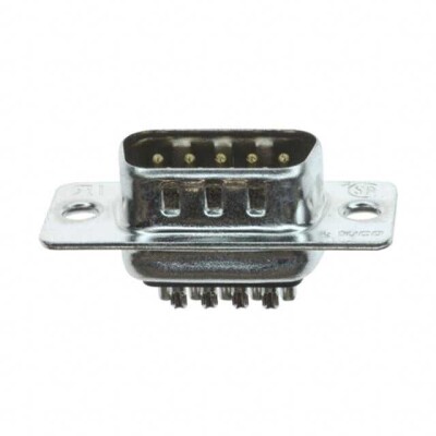 9 Position D-Sub Plug, Male Pins Connector - 1