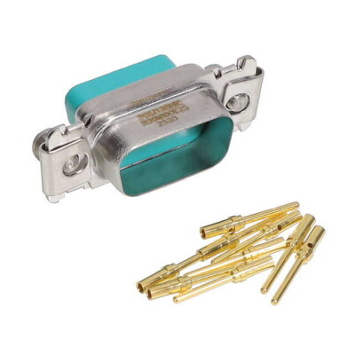 9 Position D-Sub Plug, Male Pins Connector - 1