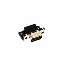 9 Position D-Sub Plug, Male Pins Connector - Amphenol ICC (FCI)