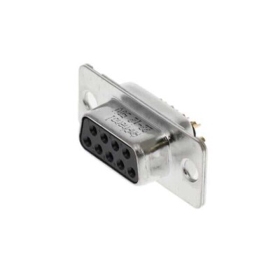 9 Position D-Sub Receptacle, Female Sockets Connector - 1