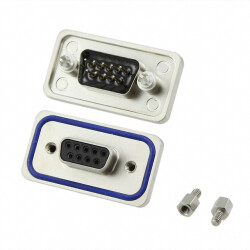 9 Position D-Sub Receptacle, Female Sockets Connector - Conec