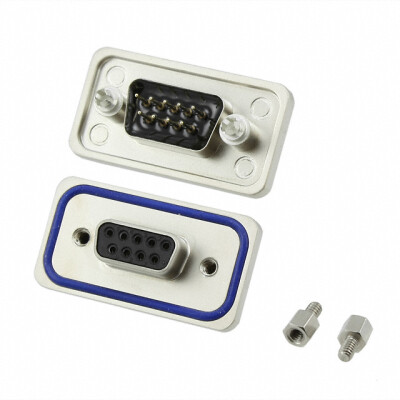 9 Position D-Sub Receptacle, Female Sockets Connector - 1