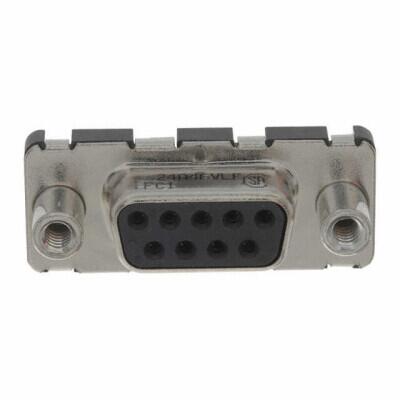 9 Position D-Sub Receptacle, Female Sockets Connector - 1