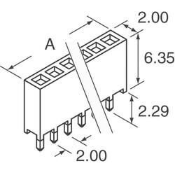 9 Position Receptacle Connector 0.079