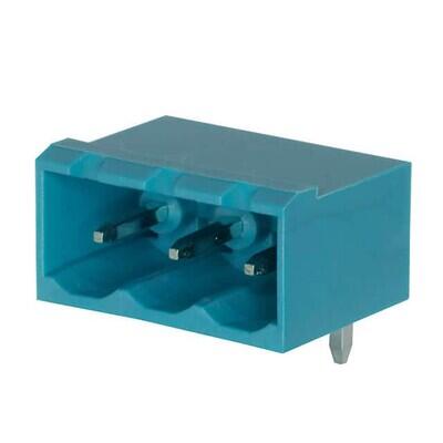 9 Position Terminal Block Header, Male Pins, Shrouded (4 Side) 0.197
