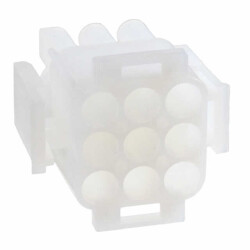 9 Rectangular Connectors - Housings Plug Natural - TE Connectivity AMP Connectors