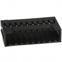 9 Rectangular Connectors - Housings Plug Black 0.079