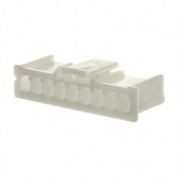 9 Rectangular Connectors - Housings Receptacle Natural 0.098