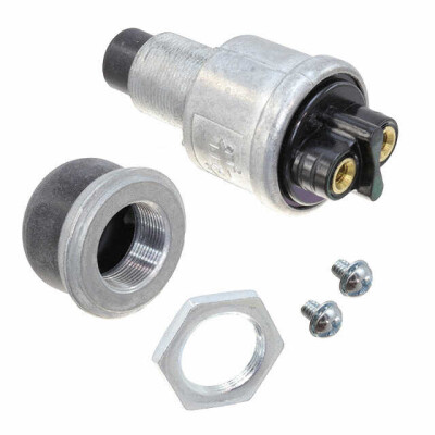 Pushbutton Switch SPST-NO Standard Panel Mount, Rear - 1