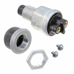 Pushbutton Switch SPST-NO Standard Panel Mount, Rear - Cole Hersee