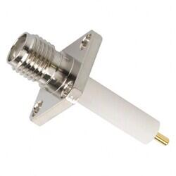 SMA Connector Receptacle, Female Socket 50Ohm Panel Mount Solder - Amphenol RF