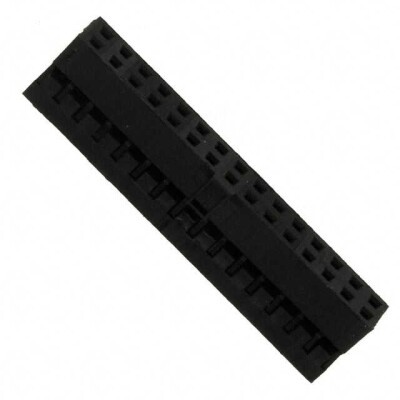 30 Rectangular Connectors - Housings Receptacle Black 0.079