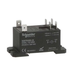 General Purpose Relay DPST-NO (2 Form A) 12VDC Coil Chassis Mount - 4