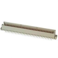 96 Position Din Connector Plug, Male Pins Gold or Gold-Palladium Through Hole - TE Connectivity AMP Connectors