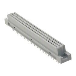 96 Position Din Connector Receptacle, Female Sockets Gold, GXT™ Through Hole - Amphenol ICC (FCI)