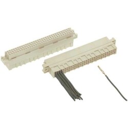 96 Position Housing for Female Sockets Connector Gray Free Hanging (In-Line) DIN 41612, Type C - HARTING