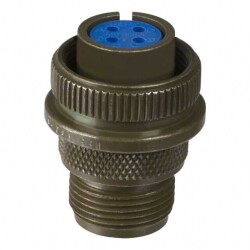 4 Position Circular Connector Plug, Female Sockets Solder Cup - Amphenol Industrial Operations