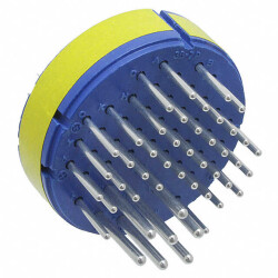 47 Position Circular Connector Insert, Male Pins Solder Cup - Amphenol Industrial Operations