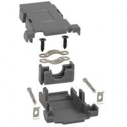 15 Position Two Piece Backshell Connector Gray 180° Unshielded - NorComp Inc.