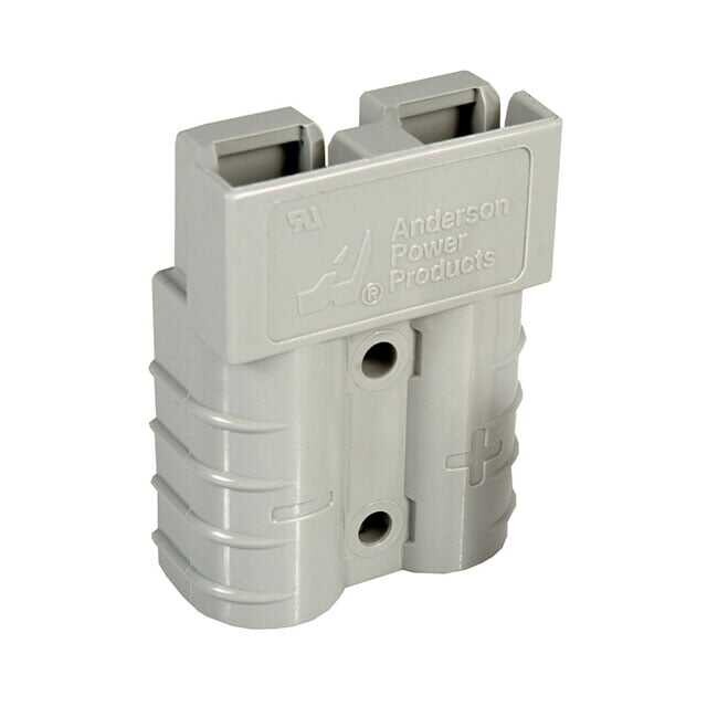 2 Position Blade Type Power Housing Connector Non-Gendered Gray
