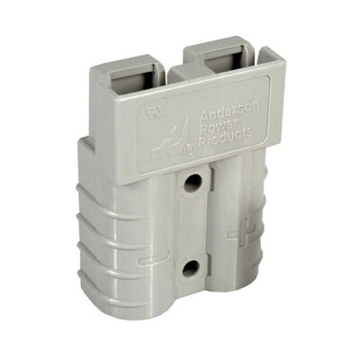 2 Position Blade Type Power Housing Connector Non-Gendered Gray - 1