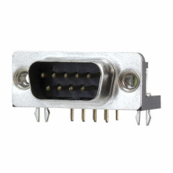 9 Position D-Sub Plug, Male Pins Connector - 1