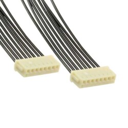 8 Position Cable Assembly Rectangular Socket to Socket, Reversed 0.500' (152.40mm, 6.00