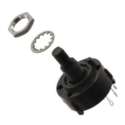 Rotary Switch 3 Position SP3T 2.5A (AC), 350mA (DC) 125 VAC Panel Mount - 1