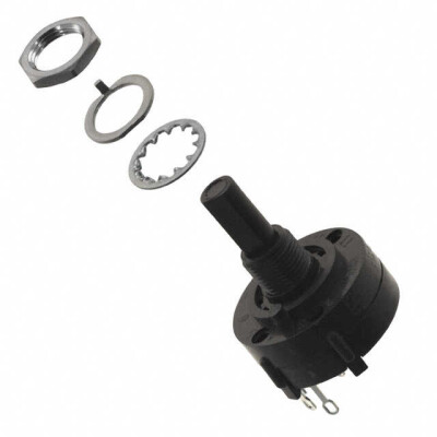 Rotary Switch 3 Position SP3T 2.5A (AC), 350mA (DC) 125 VAC Panel Mount - 1