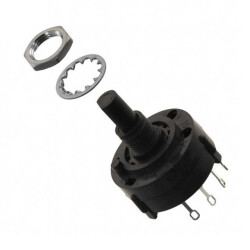 Rotary Switch 4 Position SP4T 2.5A (AC), 350mA (DC) 125 VAC Panel Mount - C&K