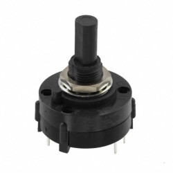 Rotary Switch 9 Position SP9T 2.5A (AC), 350mA (DC) 125 VAC Panel Mount, Through Hole - C&K