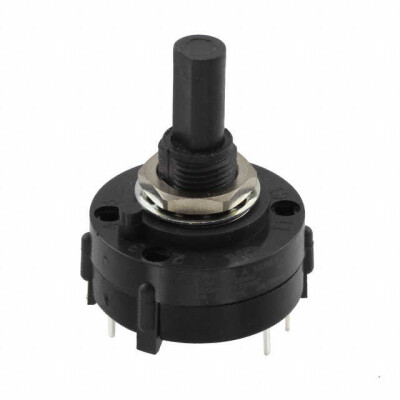 Rotary Switch 9 Position SP9T 2.5A (AC), 350mA (DC) 125 VAC Panel Mount, Through Hole - 1