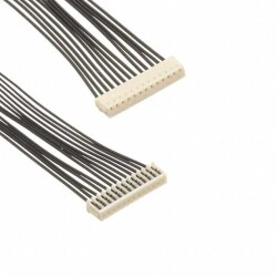 13 Position Cable Assembly Rectangular Socket to Socket, Reversed 0.333' (101.60mm, 4.00