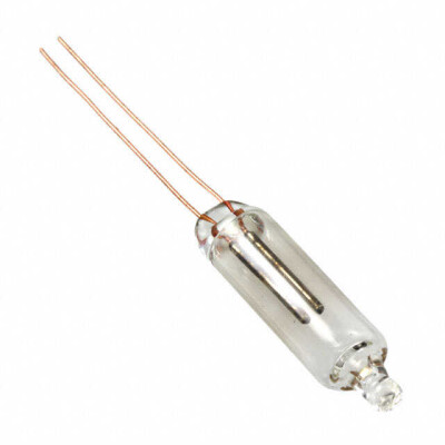 Neon Lamp Clear 65VAC, 90VDC Round with Domed Top R6.2mm Wire Terminal - 1
