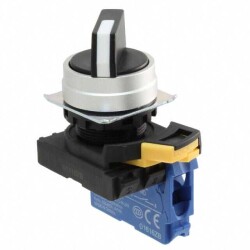 Selector Switch 2 Position SPST-NO 10A (AC/DC) 120 V Panel Mount - Omron Automation and Safety