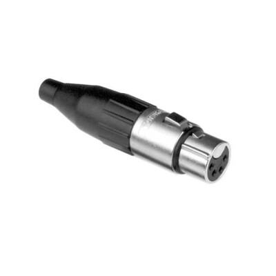 4 Position Circular Connector Plug, Female Sockets Solder Cup - 1