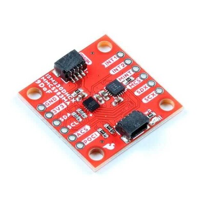 ISM330DHCX, MMC5983MA Accelerometer, Gyroscope, Magnetometer Sensor Qwiic Platform Evaluation Expansion Board - 1