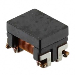100 µH @ 100 kHz 2 Line Common Mode Choke Surface Mount 5.1 kOhms @ 10 MHz 150mA DCR 1.5Ohm - TDK