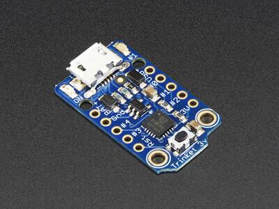 Adafruit 1500 - Trinket - Mini Microcontroller - 3.3V Logic - MicroUSB - 1