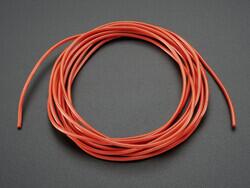 26 AWG Hook-Up Wire Red 600V 6.56' (2.00m) - Adafruit Industries LLC